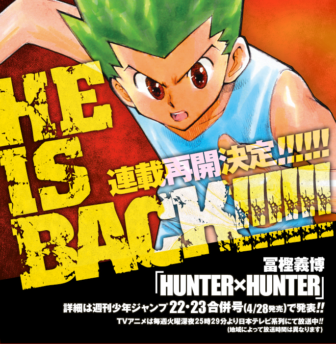 Hunter x Hunter Manga Returns This June image