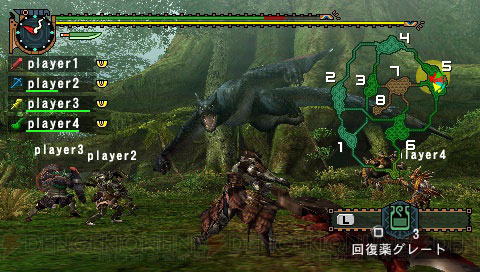 Monster Hunter Portable 2nd G IOS PSP Screen Compare 1
