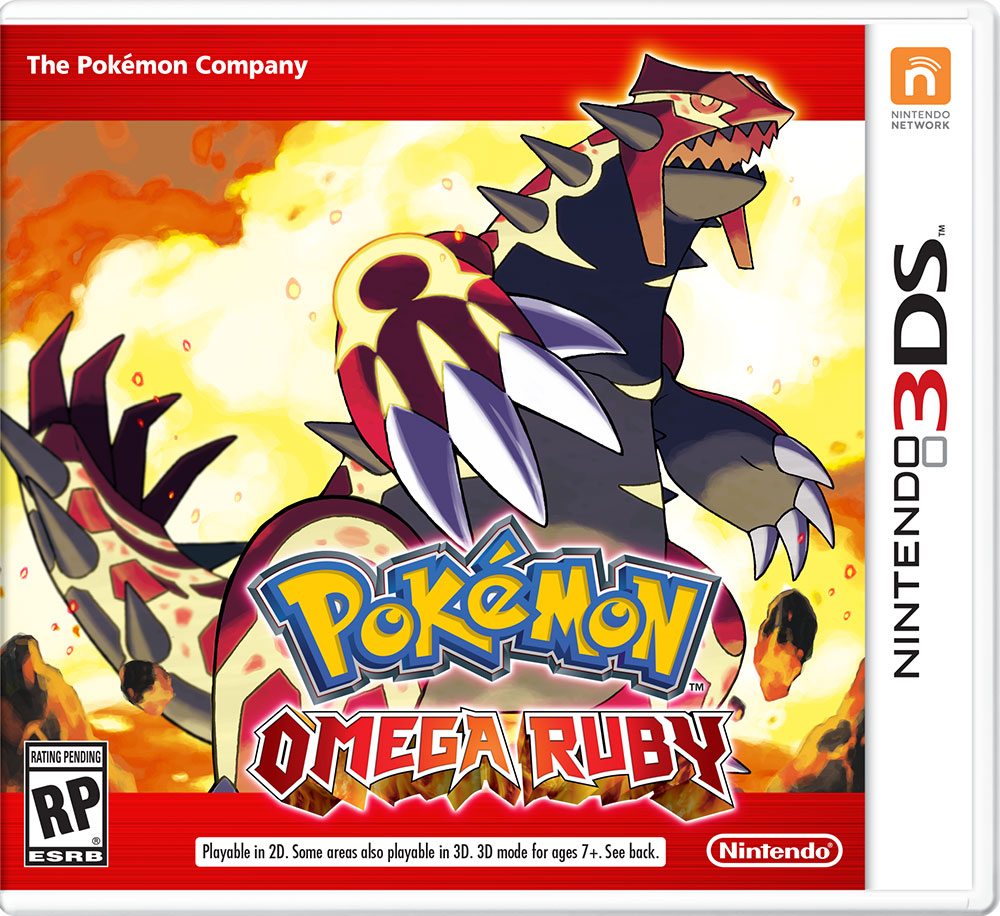 Pokémon Omega Ruby 3DS Box Art