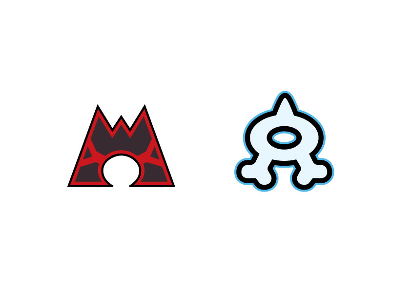 Pokémon Omega Ruby-Alpha Art Magma Aqua Logo