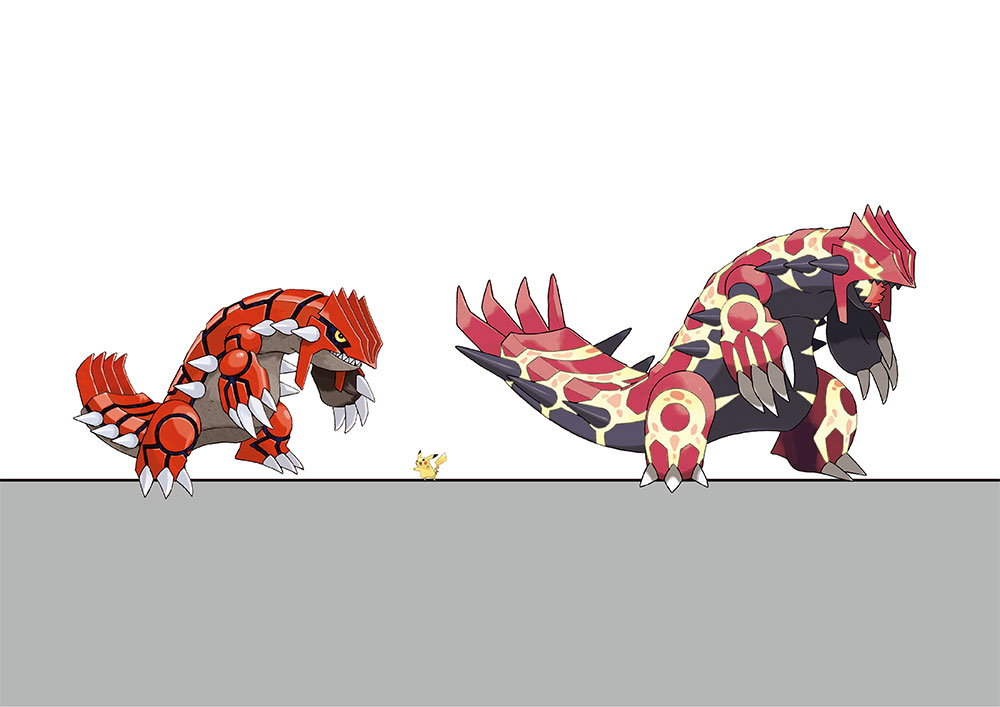 Pokémon Omega Ruby-Alpha Sapphire Groudon Size Comparison