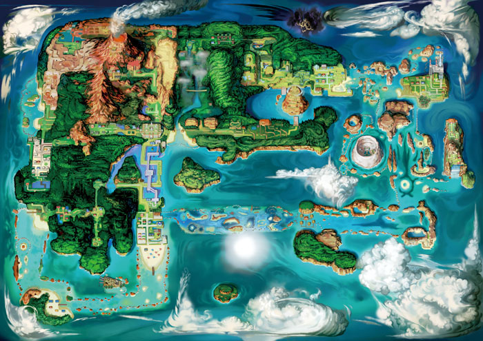 Pokémon Omega Ruby-Alpha Sapphire Hoenn Map
