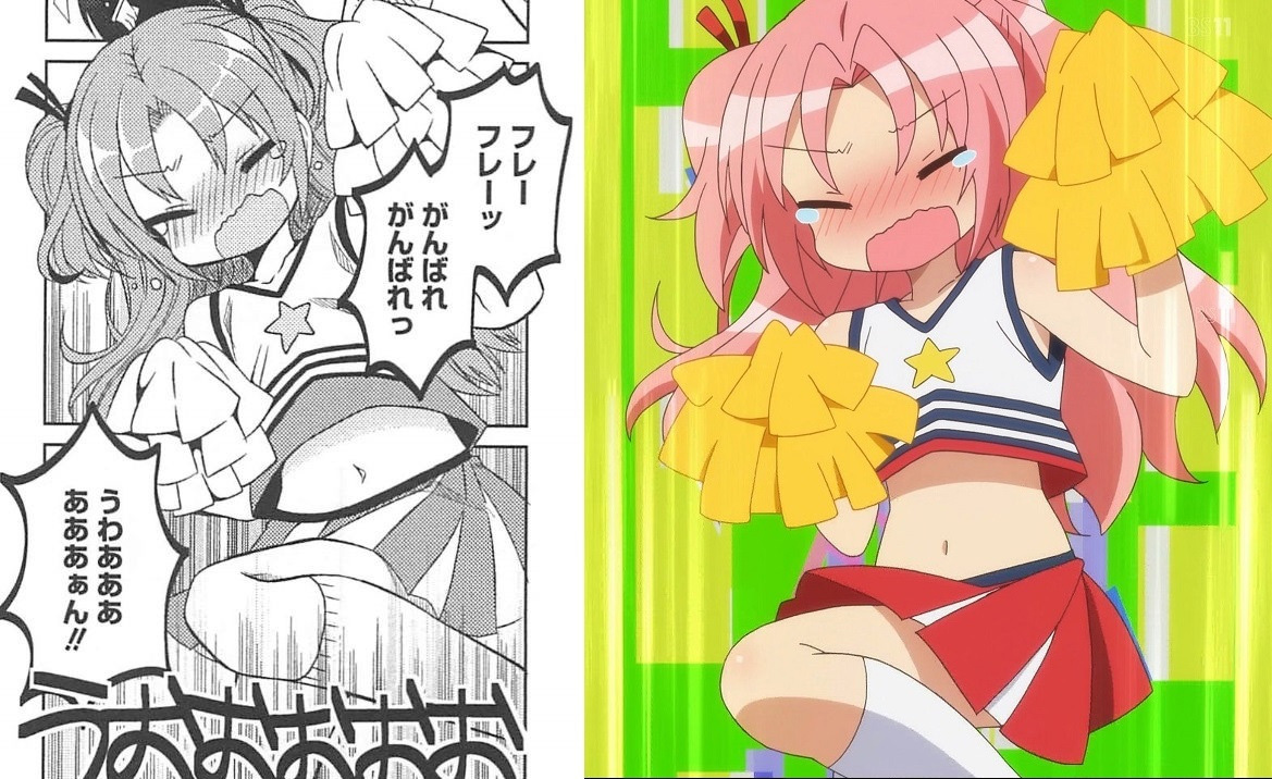 Himegoto-Anime-and-Manga-Comparison Image 1