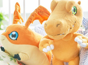 Official Agumon and Patamon Plushies Revealed
