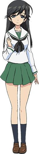 Girls-und-Panzer-Character-Designs-Hana-Isuzu