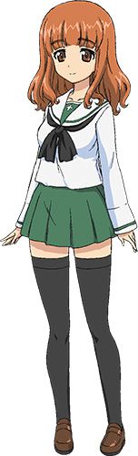 Girls-und-Panzer-Character-Designs-Saori-Takebe